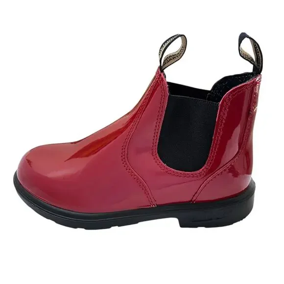 Blundstone 2253 Chelsea BootsBig Kids Girls UK 3 = US 6 Patent Red NEW